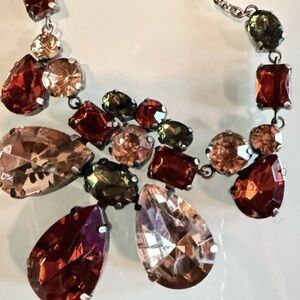 Vintage Multicolor Rhinestone Necklace